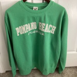Unisex Pompano Beach Lime Green with White Embroidered Lettering Size XL